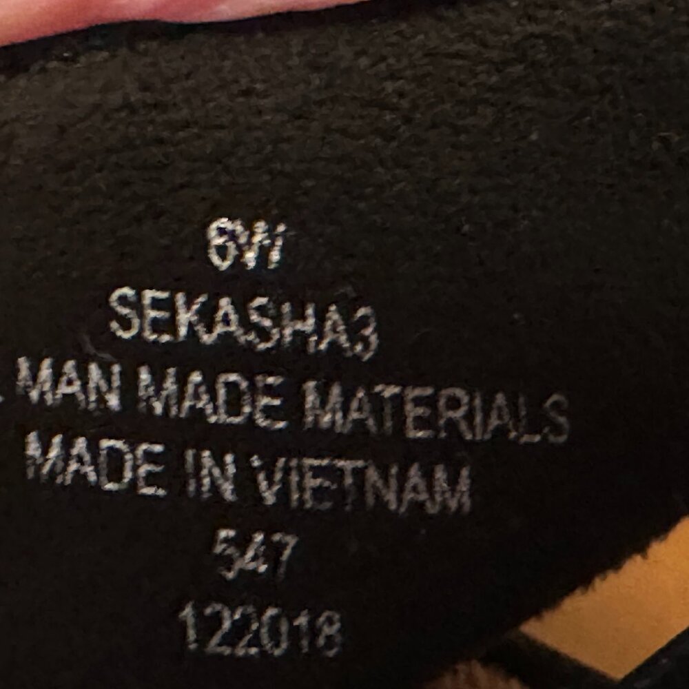 NEW Easy Spirit Women's size 6W Sekasha Slingback Black Wedge Sandals - Picture 10 of 10
